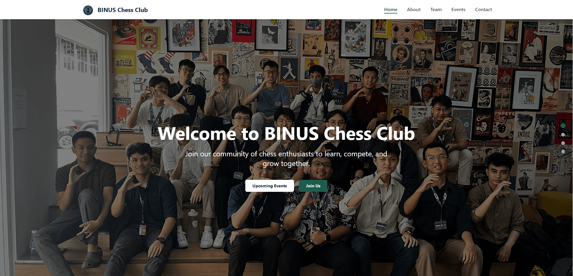 BINUS Chess Club Website